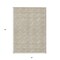 Homeroots 5' X 8' Beige And Ivory Geometric Washable Indoor Outdoor Area Rug 594972 - alternate 2