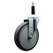 Service Caster 6'' Thermoplastic Rubber Wheel Swivel 7/8'' Expanding Stem Caster SCC-EX20S614-TPRB-78 - alternate 1