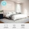 Martha Stewart Britta King Upholstered Platform Bed w/Rounded Headboard, Piped Detailing/Cushioned Sderails, Beige TW-3WDB01-K-BG-MS - alternate 2
