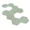 Apollo Tile Amalfi 9x8 in. Mint Green with Copper flecks Glossy Shell, Terrazzo Hexagon Tile, 5PK APLAQT8801HXGRN - alternate 4