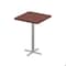 Correll Square Cafe Table, 30 in W, 30 in L, 42 in H, Particleboard Top, Mahogany SXB30S-20-98-20 - alternate 1