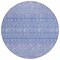 Homeroots 8' Sky Blue Purple And Ivory Round Tribal Washable Indoor Outdoor Area Rug 582634 - alternate 4