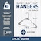 Lifemaster Heavy-Duty Plastic Hangers, Non-Slip, Space-Saving, Holds 5 lbs, Gray, 80PK LMPLCGRY80 - alternate 2