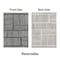 World Rug Gallery Contemporary Stripe Weather Resistant Reversible Indoor/Outdoor Rug 2 ft x 7 ft Black WR113BLACK2X7 - alternate 2