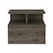 Homeroots 12" Brown Wood One Drawer Nightstand 529079 - alternate 1