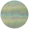Homeroots 8' Artichoke Green Round Striped Washable Indoor Outdoor Area Rug 608451 - alternate 3