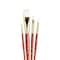 Princeton RealValue Brush Set, White Taklon Bristles, Short Handle Mixed Media Paintbrush, 4-Piece Set, 3PK PR9125 - alternate 2