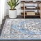 Jonathan Y Kesan Vintage Medallion Turquoise/Gray 4 ft. x 6 ft. Area Rug RES106A-4 - alternate 2