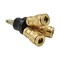 Interstate Pneumatics Aluminum Round Manifold, Three 1/4 in.Brass Universal Couplers, 1/4 in. Industrial Steel Coupler FPM44-KG4HB - alternate 3