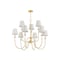 Hudson Valley Lighting Amina 39.25 in. Chandelier Aged Brass 6939-AGB - alternate 2