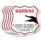 Signmission Alligator Warning Shield Sign Warning Al, 6 inch X 6 inch, Vinyl Decal, 5PK SHI-D-5PACK-6-359 - alternate 1