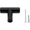 Designperfect 1-9/16 Overall Length Cabinet T-Knob, Matte/Flat Black DPA-T14KBLK - alternate 3