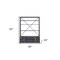 Homeroots Gunmetal Three Tier Bookcase 486287 - alternate 2