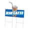 Signmission Iced Latte Die Cut Yard Sign & Stake outdoor plastic coroplast window, C-DC-2436-DS-Iced Latte19 C-DC-2436-DS-Iced Latte19 - alternate 1
