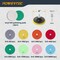 Powertec 4in Diamond Polishing Pads w/ 10pcs 50 - 6000 Grit Polishing Pad and 5/8in-11 Backer Pad for Drill 11110N - alternate 2