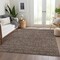 Homeroots 5' X 8' Chocolate And Gray Floral Washable Indoor Outdoor Area Rug 582261 - alternate 2