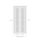 Sartodoors Sliding Closet Bi-fold Doors, Felicia 3312 Matte Black with Frosted Glass, Sturdy Tracks Moldings FELICIA3312BF-BLK-84 x 96 (2* 42x96) - alternate 2
