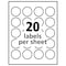 Avery Glossy Clear Round Labels, Sure F, PK500 6582 - alternate 2