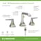 Symmons Oak Widespread Two-Handle Bathroom Faucet with Push Pop Drain Assembly (1.0 GPM) SLW5612STNPP - alternate 2