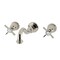 Kingston Brass Two-Handle Wall Mount Tub Faucet, Polished Nickel KS3026BEX - alternate 1