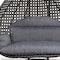 Leisuremod Charcoal Wicker Hanging 2 person Egg Swing Chair with Charcoal Blue Cushions ESC57CBU - alternate 2