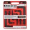 Performance Tool 6 pc. Jumbo SAE Hex Key Set, Long Arm, Heat Treated, Snap-in Case W1939 - alternate 2