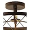 Jonathan Y Eleanor 15" 3-Light Metal LED Semi Flush Mount Ceiling Light, Oil Rubbed Bronze JYL9037B - alternate 2