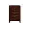 Homeroots 32" Espresso Solid Wood Five Drawer Chest 374165 - alternate 1