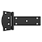 National Hardware Rustic Modern T-Hinge, Steel, Black, Tapping Screws Mounting N166-030 - alternate 2