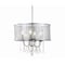 Jonathan Y Avah 17" Metal/Crystal Adjustable LED Drop Chandelier, Chrome JYL7466A - alternate 1