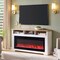 Edendirect 60 inch Fireplace TV Stand for TVs up to 70 inch, with 50 inch smart Electric Fireplace, white ZR-W1769S00011 - alternate 2
