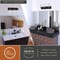 Vaxcel Northfield 3-Light Vanity Light, Matte Black, Clear Seeded Glass, 21-In. Wide W0569 - alternate 2