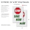 Signmission Stop Save Now, Vinyl Decals Only 24 Inch x 36 Inch, Vinyl Decal, 2PK DSB-2436-2PACK-Stop Save Now - alternate 2