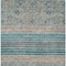 Homeroots 9' X 12' Teal Blue Salmon And Beige Medallion Washable Indoor Outdoor Area Rug 615918 - alternate 2