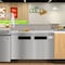 Koolmore 46 in. Commercial 2 Door Refrigerated Sandwich Prep Table 12 Pan Capacity and 14  Cu. Ft. of Storage KM-PTR46-2D - alternate 4