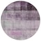 Homeroots 8' Purple Round Ombre Washable Indoor Outdoor Area Rug 563669 - alternate 2
