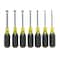 Klein Tools Hollow Shank Nut Driver Set, 3 in Shafts, Ergonomic Cushion Grip, Metric, 7-Piece 65160 - alternate 2