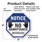 Signmission Notice No Admittance Employees Only, 6 Inch X 6 Inch, Plastic Sign OC-P-6-52 - alternate 3