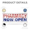 Signmission Pharmacy Now Open, 36 Inch x 96 Inch, Vinyl Banner B-96-30785 - alternate 2