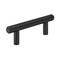 Richelieu Roosevelt Collection 3-inch Matte Black Modern Cabinet Bar Pull BP20576900 - alternate 1