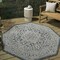 Jonathan Y Sinjuri Medallion Textured Weave Teal Blue/Gray 8 ft Octagon Indoor/Outdoor Area Rug SMB101C-8TGN - alternate 1