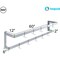 Amgood 60 in. Wall-Mounted Stainless Steel Double-Line Pot Rack AMG DPR-60-Z - alternate 2