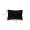 Homeroots Set of Two 12" X 20" Black Sheepskin Lumbar Throw Pillows, 2PK 544563 - alternate 3