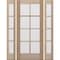 Doornmore G108, 65.25" x 82" ( 36" Door + 2x12" Side) Left Hand, Mahogany SDL 8 Lite Exterior Door G108-SW-3680-G104-SL_1-2_LI - alternate 2