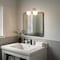 Jonathan Y Louis Parisian Globe 15" 2-Light Metal/Frosted Glass Modern Contemporary LED Vanity Light, Almond JYL3535C - alternate 3