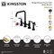 Kingston Brass Bridge Kitchen Faucet with Brass Sprayer, Polished Brass KS8282CKLBS - alternate 2
