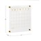 Martha Stewart Grayson Acrylic Dry Erase Wall Calendar w/Dry Erase Mrkr and Mntng Hrdwr, 14in. Sq, Clr w/Gld Prnt BR-AC-3636-GD-CLRGLD-MS - alternate 2