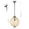 Jonathan Y Abril 12.5" 1-Light Rustic Bohemian Iron/Wood Bead LED Pendant, Oil Rubbed Bronze/Brown JYL9930A - alternate 3