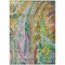 Homeroots 5' X 8' Green Gold And White Abstract Washable Indoor Outdoor Area Rug 577939 - alternate 2