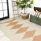Jonathan Y Vinales Diamond Stripe Beige/Orange 5 ft. x 8 ft. Indoor/Outdoor Area Rug SMB204A-5 - alternate 2